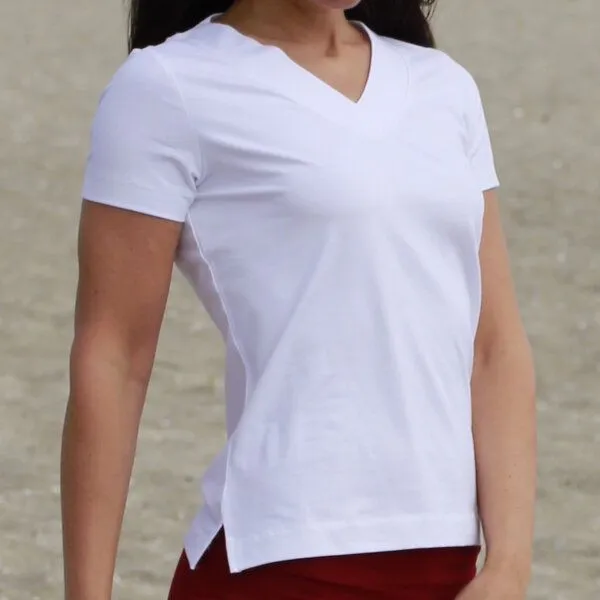 ESPARTO ESPARTO V-Shirt Farishta, Schneeweiß, – Produktbild 1 von 3