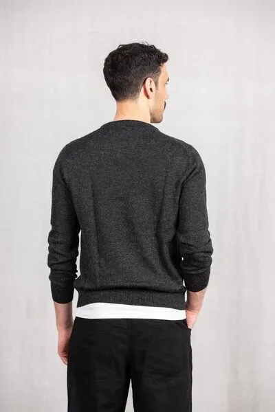 Jyoti - Fair Works Jyoti - Fair Works Baby-Alpaka Strickpullover Sathee, Grau, – Produktbild 3 von 4
