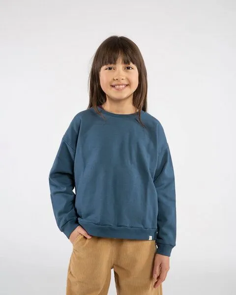MATONA Matona Sweatshirt für Kinder aus Bio-Baumwolle / Crewneck Sweatshirt, Sail blue, – Produktbild 1 von 3
