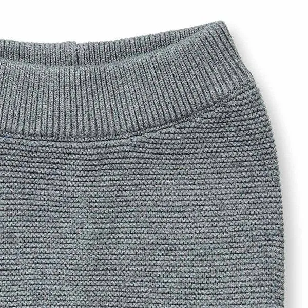 Sense Organics Sense Organics Babyhose aus Strick, Modell ELLIOOT, Anthrazit melange, – Produktbild 3 von 4