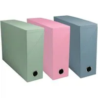 Exacompta 15 Exacompta Archivboxen "Autentik", DIN A4, RB 90 mm, sortiert – Produktbild 1 von 1