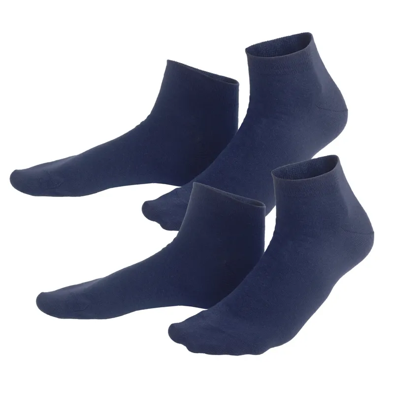 Living Crafts Living Crafts - Herren Sneaker-Socken, 2er-Pack (98% Bio-Baumwolle; 2% Elasthan), Blau, – Produktbild 1 von 4