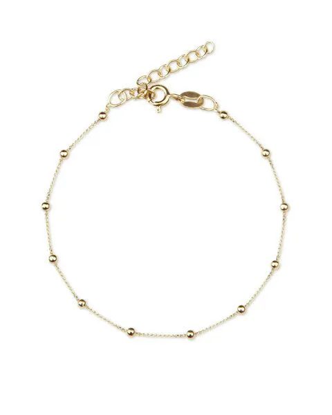 lille mus lille mus Armband 'Kugeln' 925 Silber, Gold, – Produktbild 2 von 3
