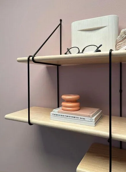 Hausen Hausen Wandregal SHRINK shelf ash / black, Black, – Produktbild 3 von 4