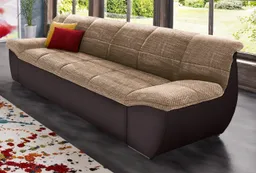 DOMO collection 3-Sitzer SPLASH Breite 232 cm, moderne Sitz- und Rückensteppung, komfortabel, flache Armlehnen zum Entspannen – Produktbild 1 von 1