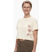 Life-Tree Life-Tree Modal Fairwear Shirt Women Ginkgo | Natural/Plum, Natural, – Produktbild 1 von 1