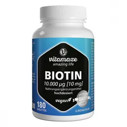 vitamaze Biotin 10 mg hochdosiert vegan Tabletten – Produktbild 1 von 1