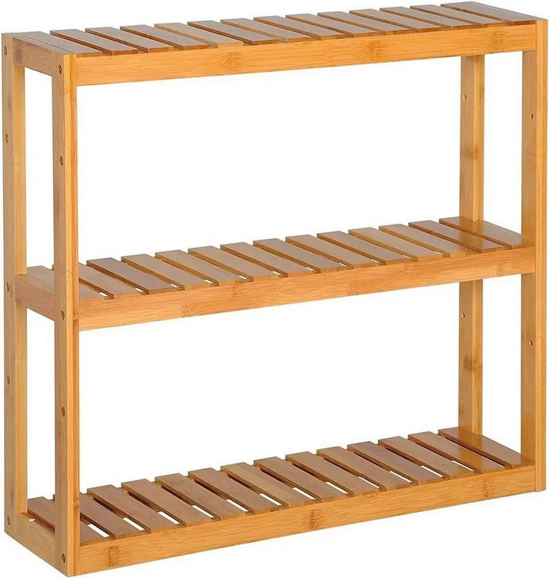 Woltu Standregal, 1-tlg., aus Bambus Badregal Kücheregal – Produktbild 2 von 2
