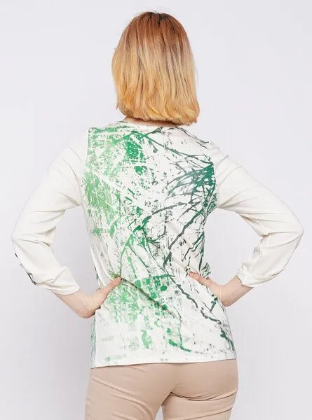 Peaces.bio - handbedruckte Biomode Peaces.bio - handbedruckte Biomode Peaces-Shirt Wasserzauber – Produktbild 2 von 4