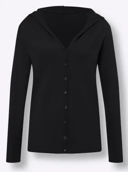 heine Kapuzenstrickjacke schwarz – Produktbild 1 von 1