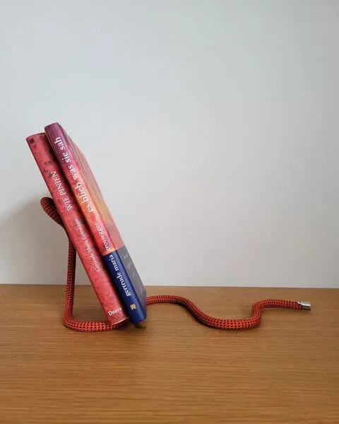 soulseil soulseil Wein-/ Bücherständer 2 in 1, Seil, Rot, – Produktbild 3 von 4