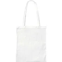Baumwoll-Tragetaschen, weiß 38x42 cm mit zwei langen Henkeln – Produktbild 1 von 1