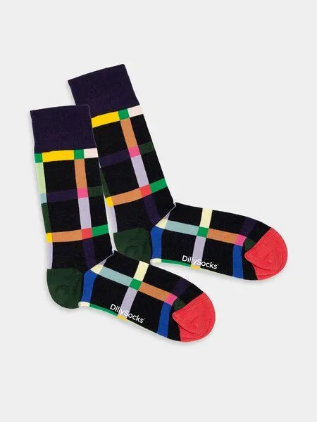 DillySocks DillySocks Socken Multicolor Maze aus Biobaumwoll-Mix, Mehrfarbig, – Produktbild 2 von 6