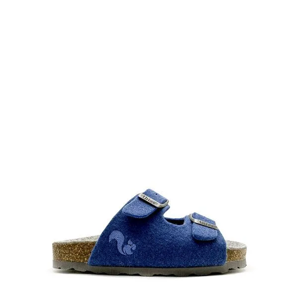 thies Vegane "thies ® Kids PET Sandale" aus weichem Filz, Blue (blau), – Produktbild 1 von 4