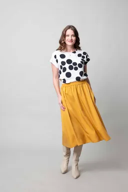 Marjolein Elisabeth Marjolein Elisabeth Damen vegan Rock Anna Gelb – Produktbild 1 von 1