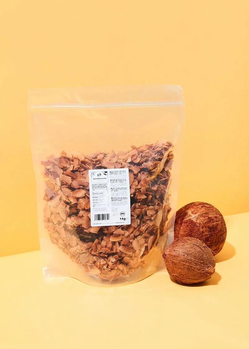 KoRo Bio Kokoschips mit Kokosblütenzucker 1 kg – Produktbild 2 von 5