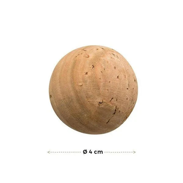 Kork-Deko Kork-Deko Korkkugel aus Naturkork in drei Größen: 2, 3 oder 4 cm Durchmesser – Produktbild 3 von 3
