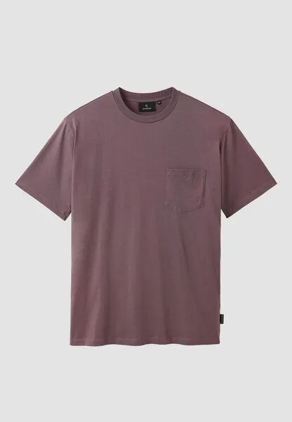 recolution Herren T-Shirt aus Bio-Baumwolle - APOSERIS POCKET - recolution, Dark grape (lila), – Produktbild 2 von 4