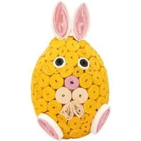 El Puente El Puente Deko-Figur "Osterhase" | Fair Trade & Handmade aus Vietnam, Gelb, – Produktbild 1 von 1