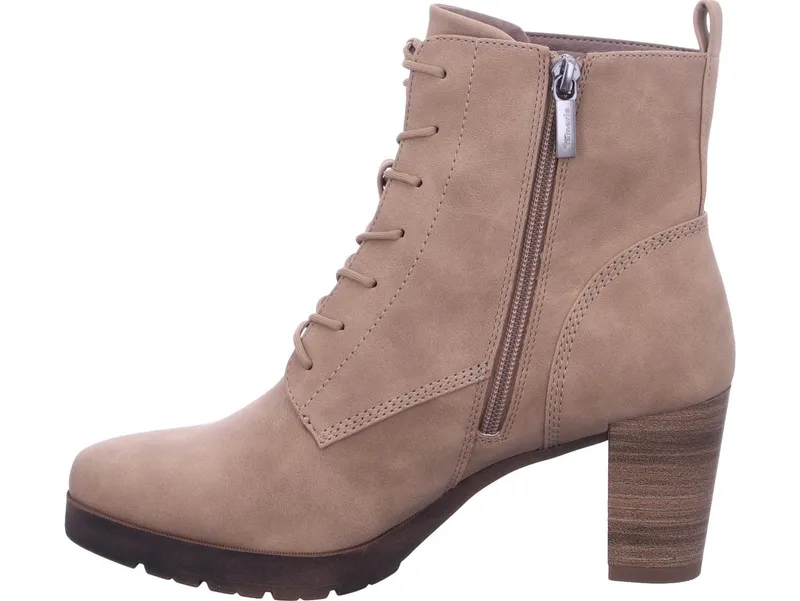 Tamaris Tamaris Schnürstiefelette 100% vegan, Braun, – Produktbild 3 von 4