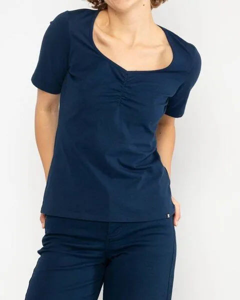 blutsgeschwister Blutsgeschwister T-Shirt Balconnet Féminin Basic, Dark ultramarine (blau), – Produktbild 1 von 3
