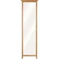 Spiegel-Paneel Garderobe "Solvita", B 58 x T 7,5 x H 200 cm, Kiefer gelaugt – Produktbild 1 von 1