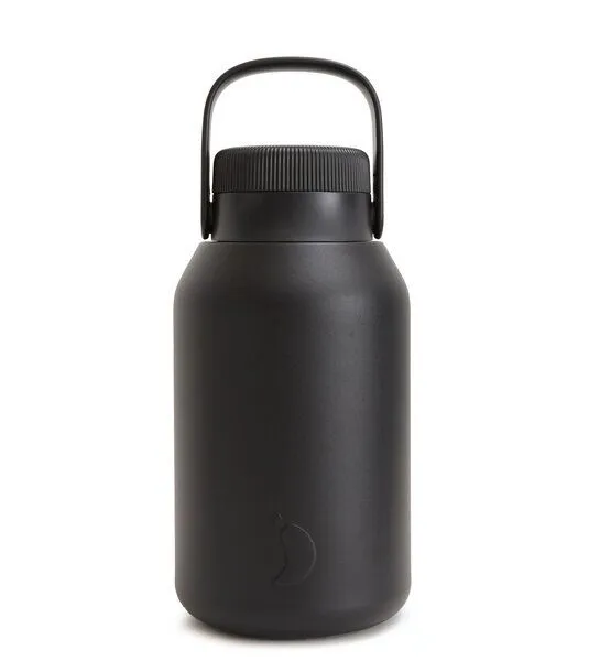Chillys Chillys Chilly's Big Mouth Trinkflasche isoliert, aus Edelstahl, Grey, – Produktbild 1 von 8