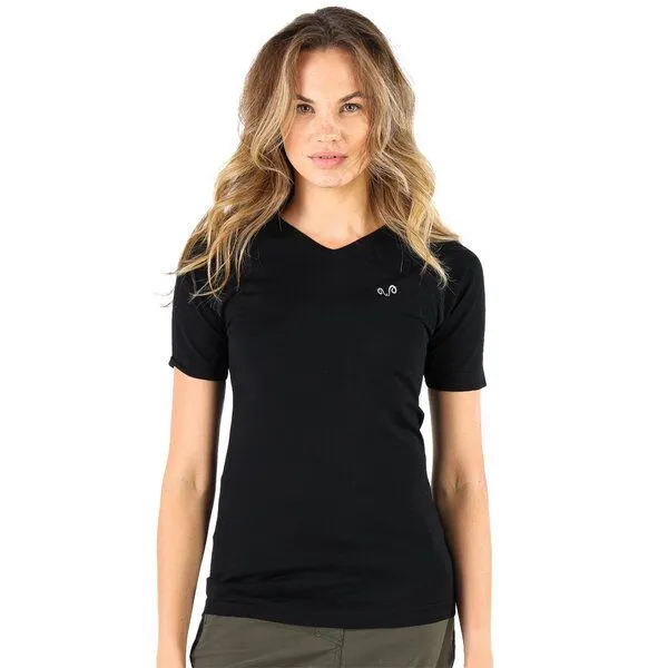 Woolona Woolona T-Shirt - ELMA - Nahtlos, Schwarz, – Produktbild 1 von 2