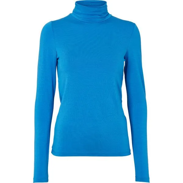 Basic Apparel Basic Apparel Rollkragenshirt - Joline T-Neck - aus Tencel, Blau (princess blue), – Produktbild 1 von 3
