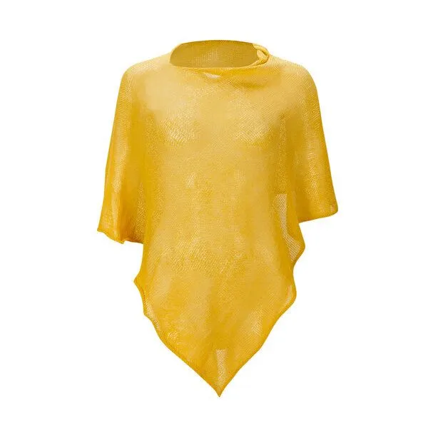 Sundara Sundara Poncho BELLE aus 100% Bio-Baumwolle, Gelb, – Produktbild 1 von 3
