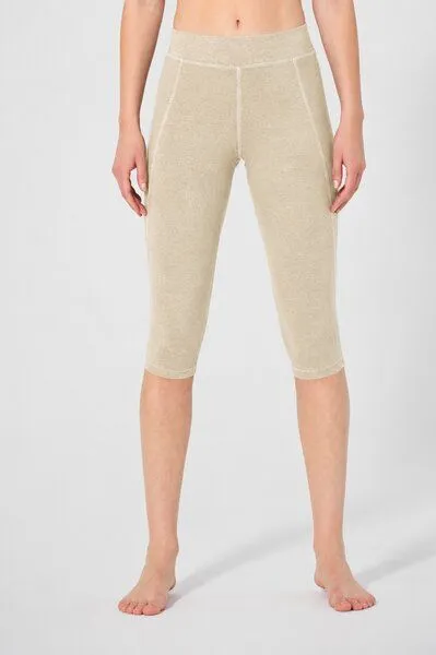 HempAge HempAge Yoga Leggins Hanf/Biobaumwolle, Gobi (beige), – Produktbild 2 von 4