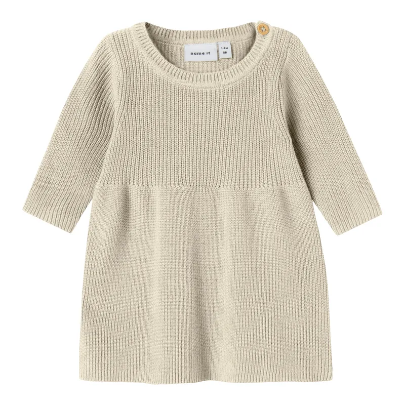 name it Name It Strickkleid langarm, Beige, – Produktbild 1 von 1