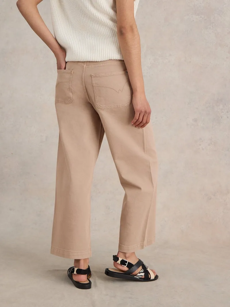 White Stuff 7/8-Jeans Tia mit weitem Bein - 52/R, Natur, – Produktbild 4 von 4