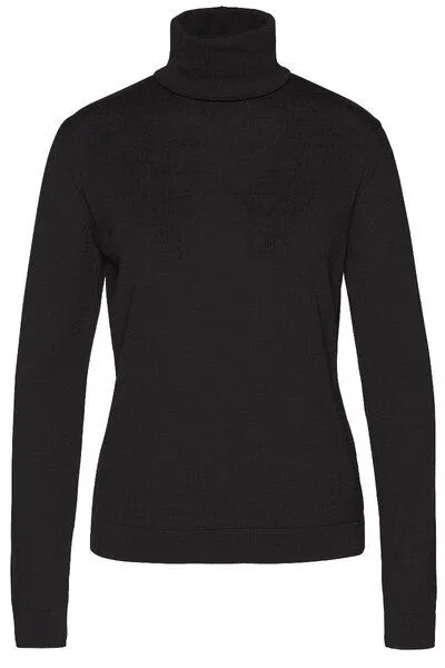 Wunderwerk Wunderwerk Damen Rollkragenpullover aus Schurwolle "Core rollneck merino", Schwarz, – Produktbild 1 von 4