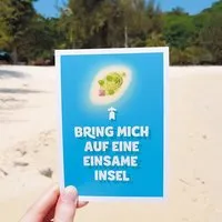 Bow Hummingbird Bow & Hummingbird Postkarte Einsame Insel – Produktbild 1 von 1