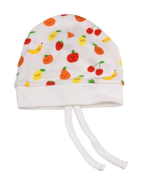 El Puente El Puente Babymütze "Funny Fruits", Größe 0-3 Monate, Mehrfarbig, – Produktbild 1 von 1