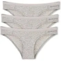 ORGANICATION ORGANICATION KAMILLA | Slip aus Bio-Baumwolle und TENCEL Modal im 3er-Pack, Grey melange, – Produktbild 1 von 1