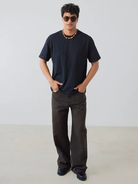Honest Basics Honest Basics OG Shirt aus Bio- und recycelter Baumwolle, Schwarz, – Produktbild 3 von 4