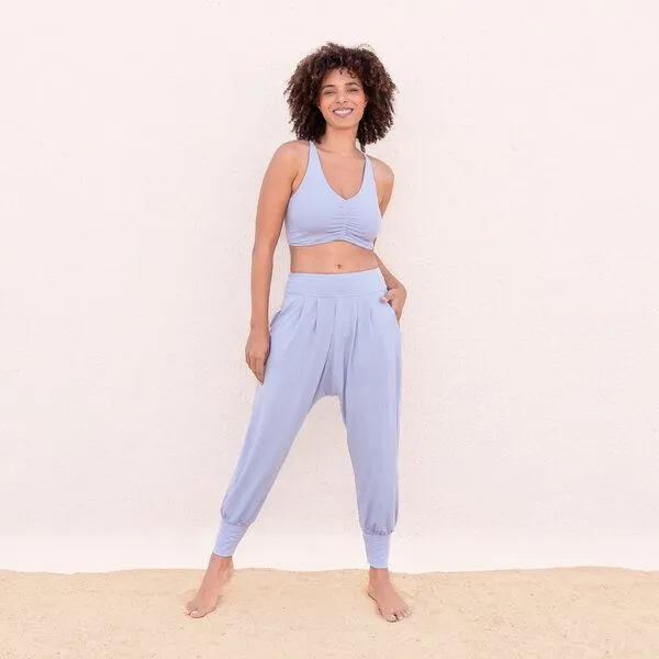 Jaya Jaya CAROLINA - Damen - Bra für Yoga aus Biobaumwolle, Skyblue/blau, – Produktbild 1 von 4