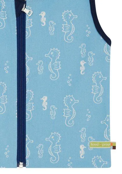 loud + proud loud + proud Babys & Kinder Outdoorweste, GOTS-zertifiziert, Air(blau), – Produktbild 3 von 4