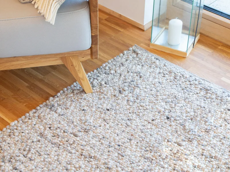 allnatura allnatura Schurwollteppich "Ciotto" 60x120 cm, Beige, – Produktbild 2 von 2