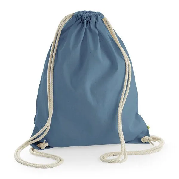 MelaDi MelaDi Stringbag und Sportbeutel aus Biobaumwolle - Pomodoro, Blue, – Produktbild 3 von 4