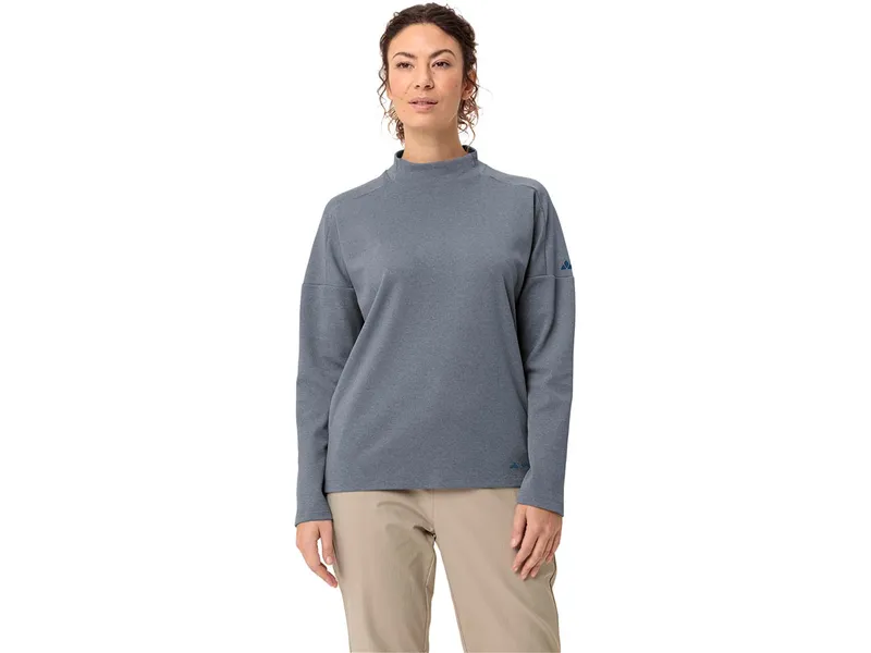 Vaude VAUDE Damen-Pullover 'Coreway' mit überschnittenen Schultern, dark sea, Gr. 36 – Produktbild 1 von 3