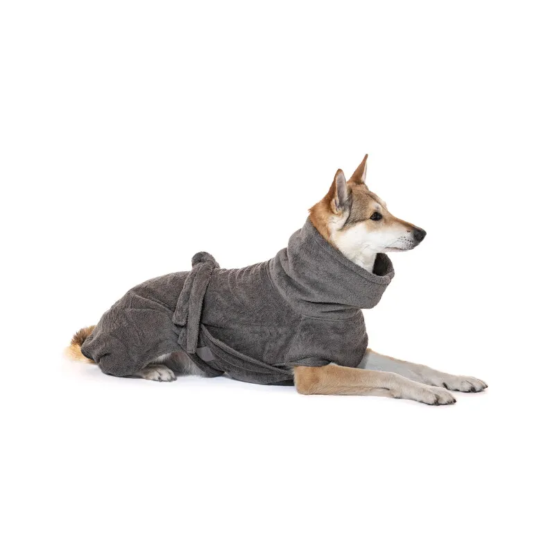Lills Lills Lill's Hundebademantel "Stone Grey" 70 cm – Produktbild 1 von 2