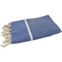 Just Be Just Be Hamamtuch / Strandtuch Chevron, Königsblau, – Produktbild 1 von 1