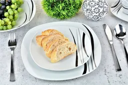 Retsch Arzberg Kombiservice Geschirr-Set, Service Cosmos (30-tlg), 6 Personen, Porzellan, farbige Elemente in grau und schwarz, 30 Teile, für 6 Personen – Produktbild 1 von 1