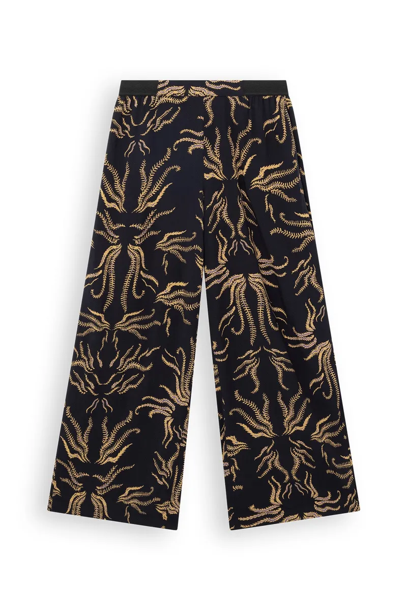 Lovjoi LOVJOI Damen vegan Hose Sandrose Soft Vines Dark, Schwarz, – Produktbild 2 von 2