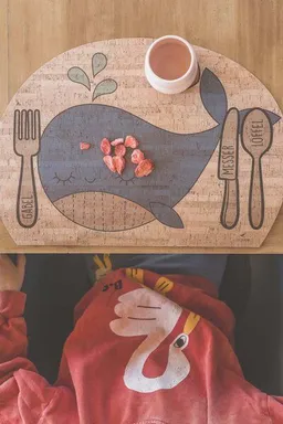 Clarissakork Clarissakork Kinder Tischset Singing Whale – Produktbild 1 von 1