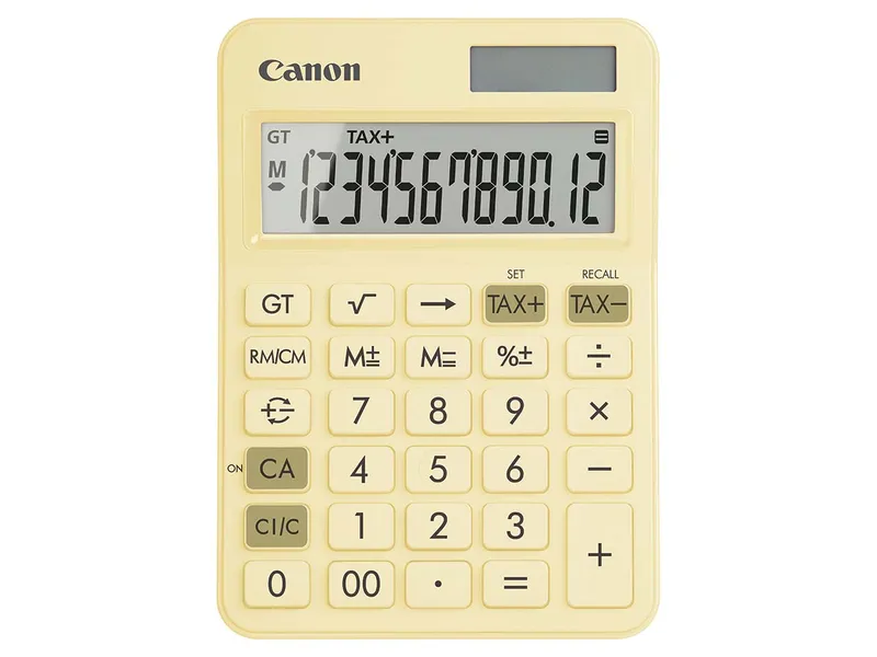 Canon Canon Tischrechner "LS-125KB YL" 12 Stellen, Pastellgelb, – Produktbild 1 von 1