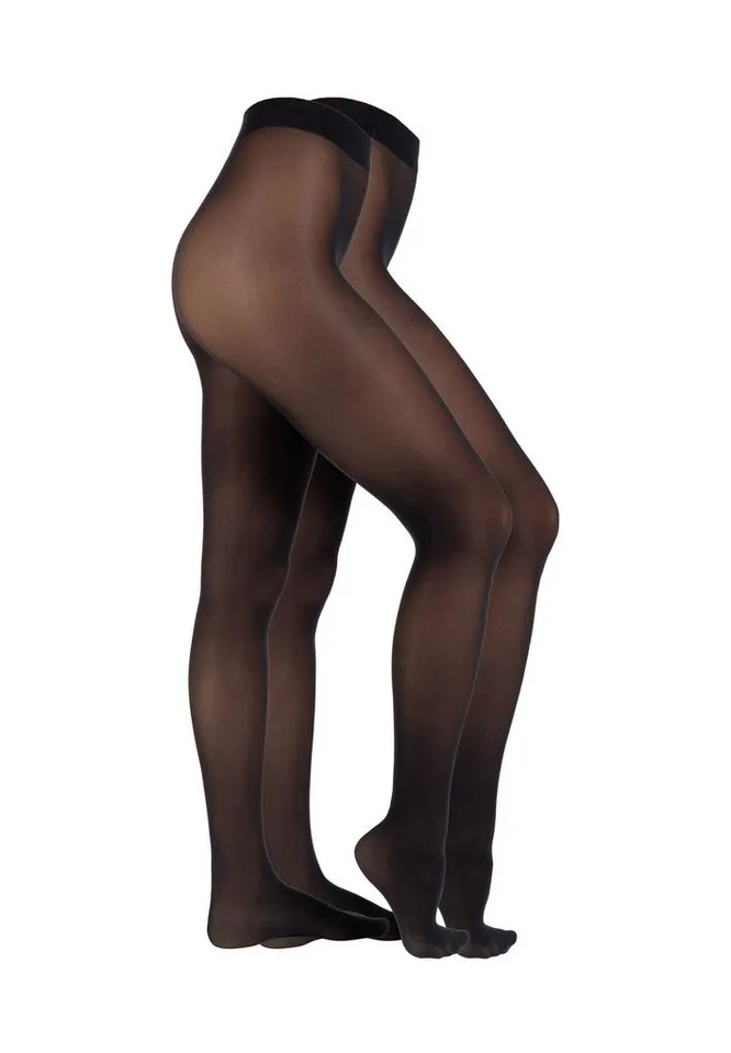 s.Oliver s.Oliver Strumpfhose 2er Pack, Schwarz, – Produktbild 2 von 3